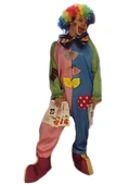 Palyaço Kostümü Yetişkin Model-7 | Papyonlu Yetişkin Palyaço Kostümü thumbnail 1