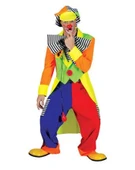 Palyaço Kostümü Yetişkin Model-5 | Ceketli Yetişkin Palyaço Kostümü - 1