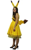 Yetişkin Bayan Pikachu Kostümü - 3