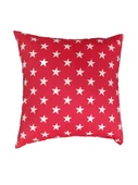 Yıldız Desenli Kırmızı Yastık Kılıfı 43X43 cm thumbnail 2