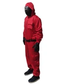 Üçgen Squid Game Kostümü Yetişkin | Kalamar Oyunu Kostümü thumbnail 4