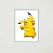 Sevimli Pikachu Çerçeveli Poster Tablo - 2