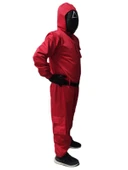 Üçgen Squid Game Kostümü Yetişkin | Kalamar Oyunu Kostümü thumbnail 3