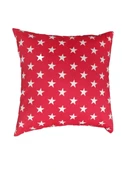 Yıldız Desenli Kırmızı Yastık Kılıfı 43X43 cm thumbnail 3