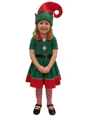 Noel Cini Kız Çocuk Elf Kostümü thumbnail 4