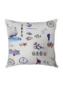 Deniz Desenli Yastık Kılıfı 43X43 cm thumbnail 3