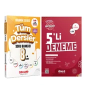 Dinamo Yayınları 8. Sınıf Tüm Dersler Dinamik Serisi Soru Bankası ve Ünlü 5 li Deneme Seti 2 Kitap - 1