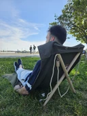 Portatif Şezlong Haki Renk | Arkalıklı Katlanır Plaj ve Piknik Örtüsü - 2