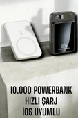 22.5W Magsafe Kablosuz Şarjlı Powerbank Dijital Ekran ve Hızlı Şarj - 3