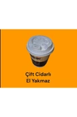 KARTON-SIZDIRMAZ KAPAKLI  Sıcak İçecek Bardağı ÇİFT DUVARLI (DW) EL DUDAK YAKMAZ (8-12 OZ SEÇENEKLİ) 30'lu - 5