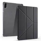 Honor Pad X8A 11 inç Uyumlu Uyku Modlu Standlı Kalemlikli Trifolding Fuchsia Tablet Kılıfı thumbnail 1