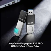 LEXAR 256GB LJDF35P256G-RNBNG FLASH DRIVE JUMPDRIVE F35PRO USB 3.2 GEN1 FLASH DRIVE UP TO 400MB/S READ AND 350MB/S WRITE - 2