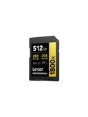 LEXAR 512GB LSD1800512G-BNNNG SD PROFESSIONAL 1800X SDXC UHS-II CARDS UP TO 280MB/S READ 210MB/S WRITE C10 V60 U3 - 3