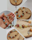 Akik Taşı Faset Kesim 17lik Efe Tesbih 14mm (54380) thumbnail 1