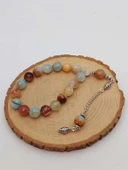 Akik Taşı Faset Kesim 17lik Efe Tesbih 14mm (54380) thumbnail 6