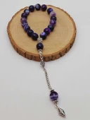 Akik Taşı Faset Kesim 17lik Efe Tesbih 14mm (54378) thumbnail 5