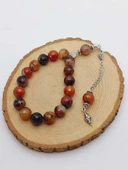 Akik Taşı Faset Kesim 17lik Efe Tesbih 14mm (54384) thumbnail 3