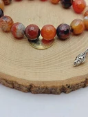 Akik Taşı Faset Kesim 17lik Efe Tesbih 14mm (54384) thumbnail 4