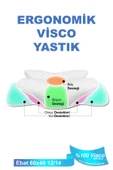 Ortopedik Visco Yastık Boyun Fıtığı Boyun Ağrısı Destekli Güzellik Yastığı Royalrelax - 1