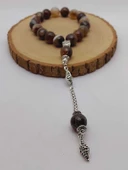 Akik Taşı Faset Kesim 17lik Efe Tesbih 14mm (54362) thumbnail 5