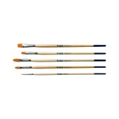 ART CREATION SENTETİK FIRÇA SETİ 5'Lİ (YUVARLAK.DÜZ.KEDİ DİLİ UÇ) - 1