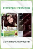 Garnier Nutrisse Yoğun Besleyici Kalıcı Krem Saç Boyası 3.23 Koyu Kestane thumbnail 3