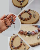 Akik Taşı Faset Kesim 17lik Efe Tesbih 14mm (54372) thumbnail 1