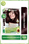 Garnier Nutrisse Yoğun Besleyici Kalıcı Krem Saç Boyası 3.23 Koyu Kestane thumbnail 1