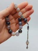 Akik Taşı Faset Kesim 17lik Efe Tesbih 14mm (54376) thumbnail 7