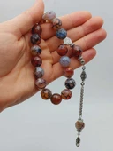 Akik Taşı Faset Kesim 17lik Efe Tesbih 14mm (54372) thumbnail 7