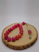 Akik Taşı Faset Kesim 17lik Efe Tesbih 14mm (54386) thumbnail 6