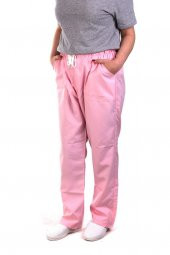 ESER - Alpaka Pantolon - Beli Lastikli - Pembe - 1