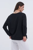 Trend Kadın Yeni "SAN FRANCISCO" yazılı sweatshirt ile şehir hayatının enerjisini üzerinizde taşıyın - 3