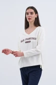 Trend Kadın Yeni "SAN FRANCISCO" yazılı sweatshirt ile şehir hayatının enerjisini üzerinizde taşıyın - 11