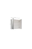 MDF İki Kapaklı Aynalı Banyo Dolabı Çok Amaçlı Banyo Dolabı - 7