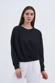 Trend Kadın Doğallığın ve rahatlığın mükemmel uyumu! Sade sweatshirt,ümüz - 1