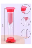 Renkli Kum Saati 6 Adet Mini Küçük Kum Saat 3 Dakika 8 cm Kum Zamanlayıcısı Dekoratif Masaüstü Plastik Çocuklar İçin - 4