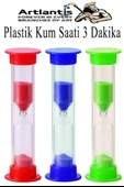 Renkli Kum Saati 4 Adet Mini Küçük Kum Saat 3 Dakika 8 cm Kum Zamanlayıcısı Dekoratif Masaüstü Plastik Çocuklar İçin - 2