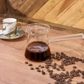 Borosilikat Cam Cezve (Isıya Dayanıklı) 400 ml - 1