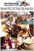 Seramik Kil Çömlek Çift Yönlü Dip Alma Seti 6 Parça 1 Paket Polimer Kil Oyma Seti Ebeşuar Yuvarlak Telli Heykel Balmumu - 5