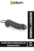 Özel Üretim Hediye Antik Roma Bereket Tanrısı Metal Siyah Açacak 20 Cm No:7 - 1