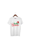 Merry Christmas Tişört Çocuk Yetişkin Beyaz T-shirt Unisex 2025 Temalı T-shirt thumbnail 1