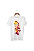 Brawl Stars Max Çocuk Yetişkin Beyaz T-shirt Unisex Çocuk Tişört - 1