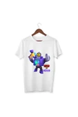 Brawl Stars Rico Çocuk Yetişkin Beyaz T-shirt Unisex Çocuk Tişört - 1
