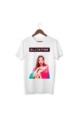 Blackpink - Jennie- Dijital Baskılı Çocuk Beyaz T-shirt - 1