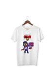 Brawl Stars Brock Tişört Çocuk Yetişkin Beyaz T-shirt Unisex Çocuk Tişört - 1