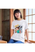 Steve Minecraft Tişörtleri Beyaz Unisex T-shirt Steve Çocuk Yetişkin Tişört thumbnail 2