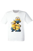 Minyonlar Baskılı Beyaz Tshirt thumbnail 1