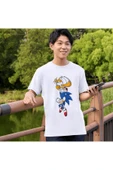 Sonic Tişörtleri Beyaz Unisex T-shirt Sonik Çocuk Yetişkin Tişört - 2