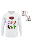 Brawl Stars Çocuk Uzun Kol Yetişkin Beyaz T-shirt Unisex Çocuk Tişört thumbnail 1